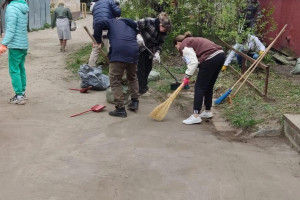 Субботник в «Клевере»