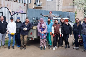 Субботник в «Клевере»